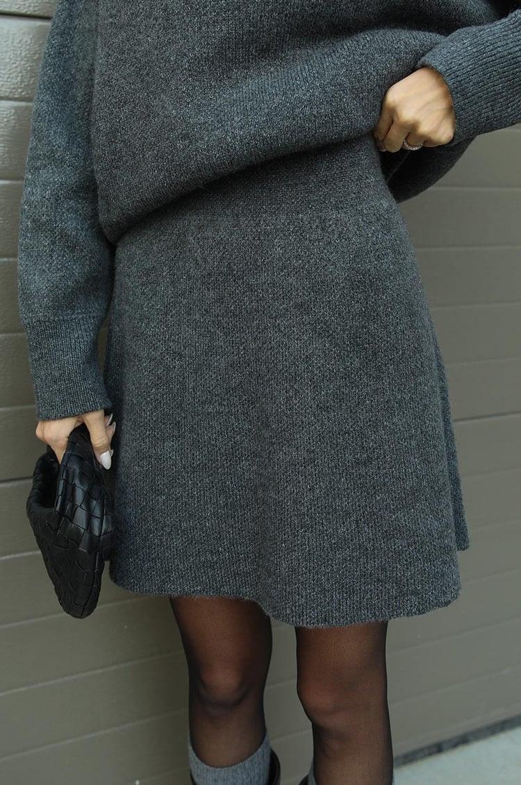 Lily - Cozy Sweater Skirt Set-15549009297781-Mirella Fiore