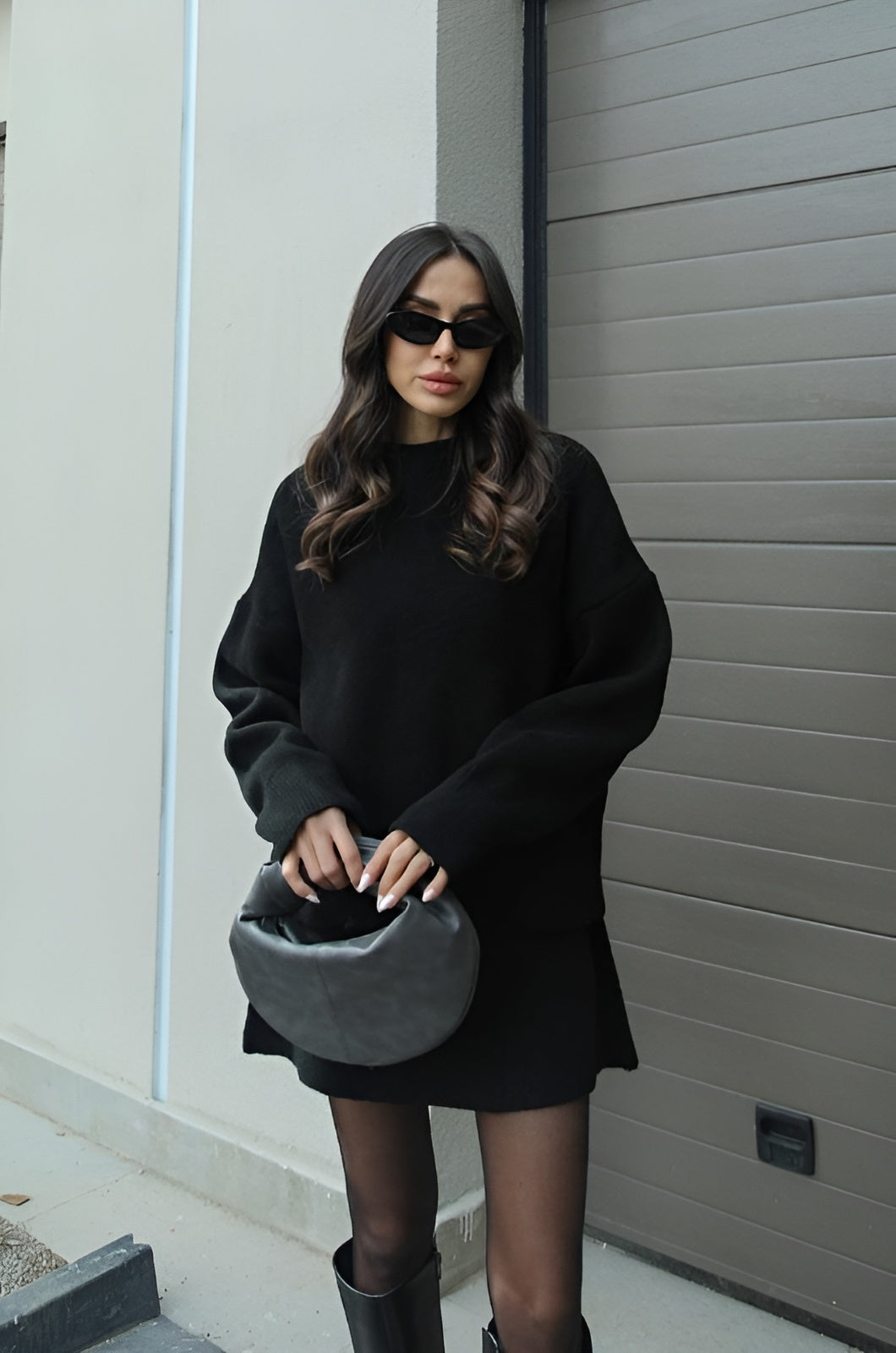Lily - Cozy Sweater Skirt Set-15549009297781-Mirella Fiore