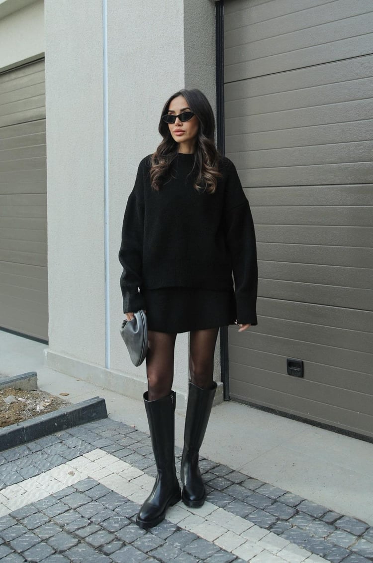 Lily - Cozy Sweater Skirt Set-15549009297781-Mirella Fiore