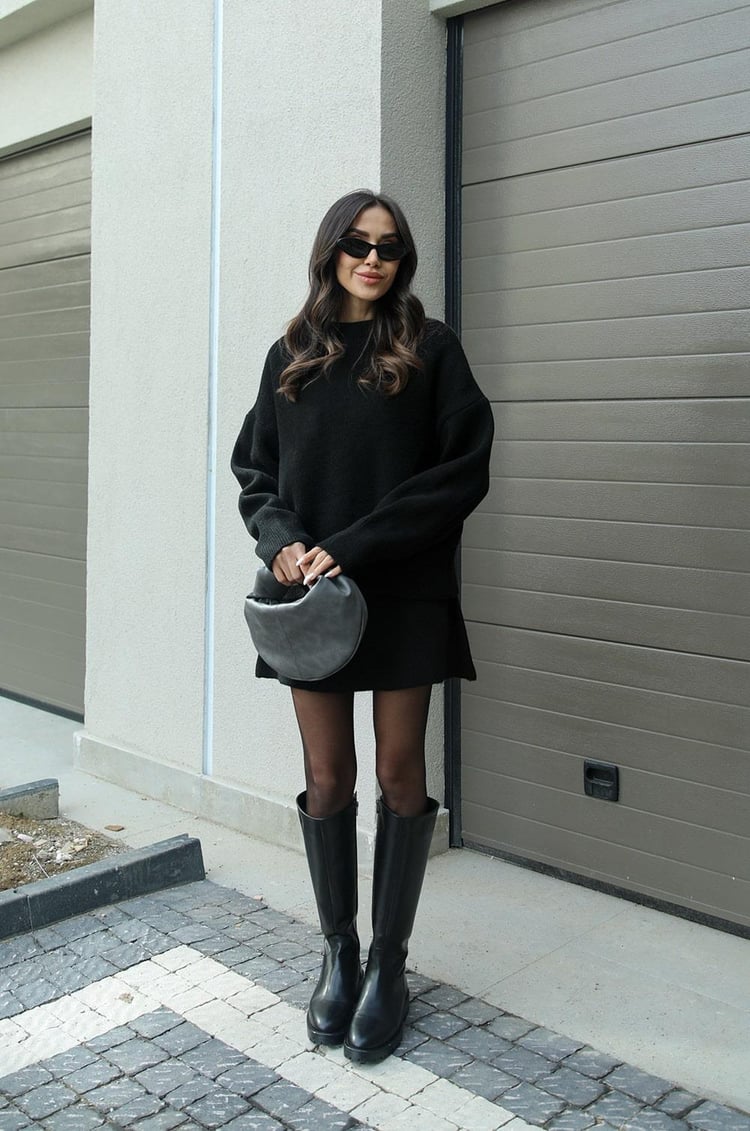 Lily - Cozy Sweater Skirt Set-15549009297781-Mirella Fiore