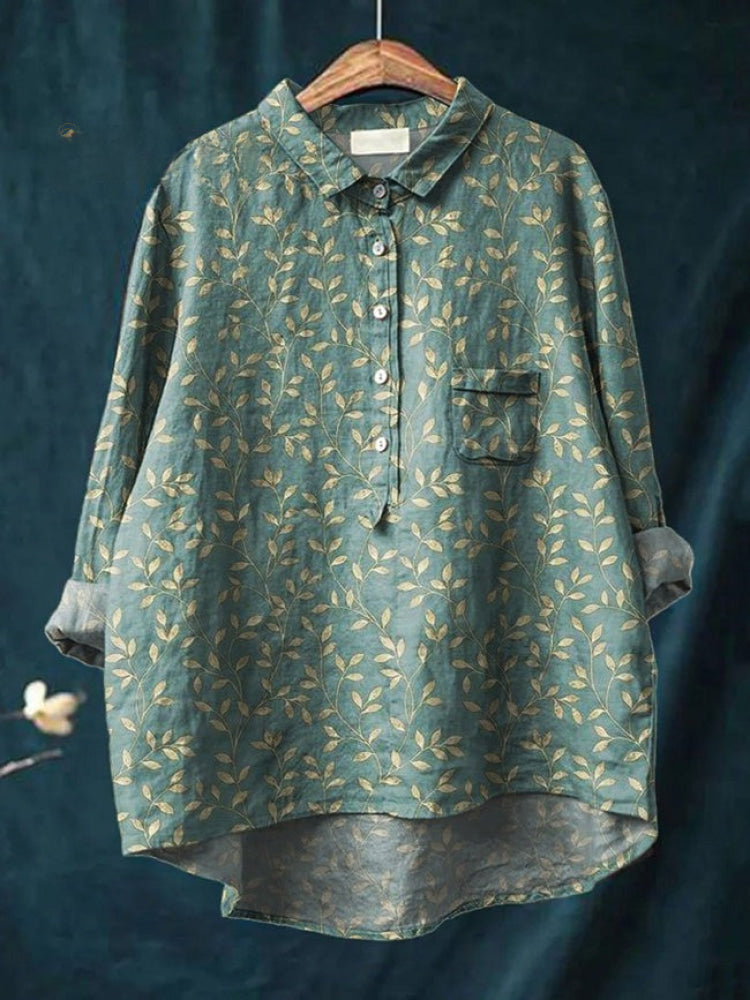 Lina - Vibrant Floral Embroidered Shirt-15542212886901-Mirella Fiore