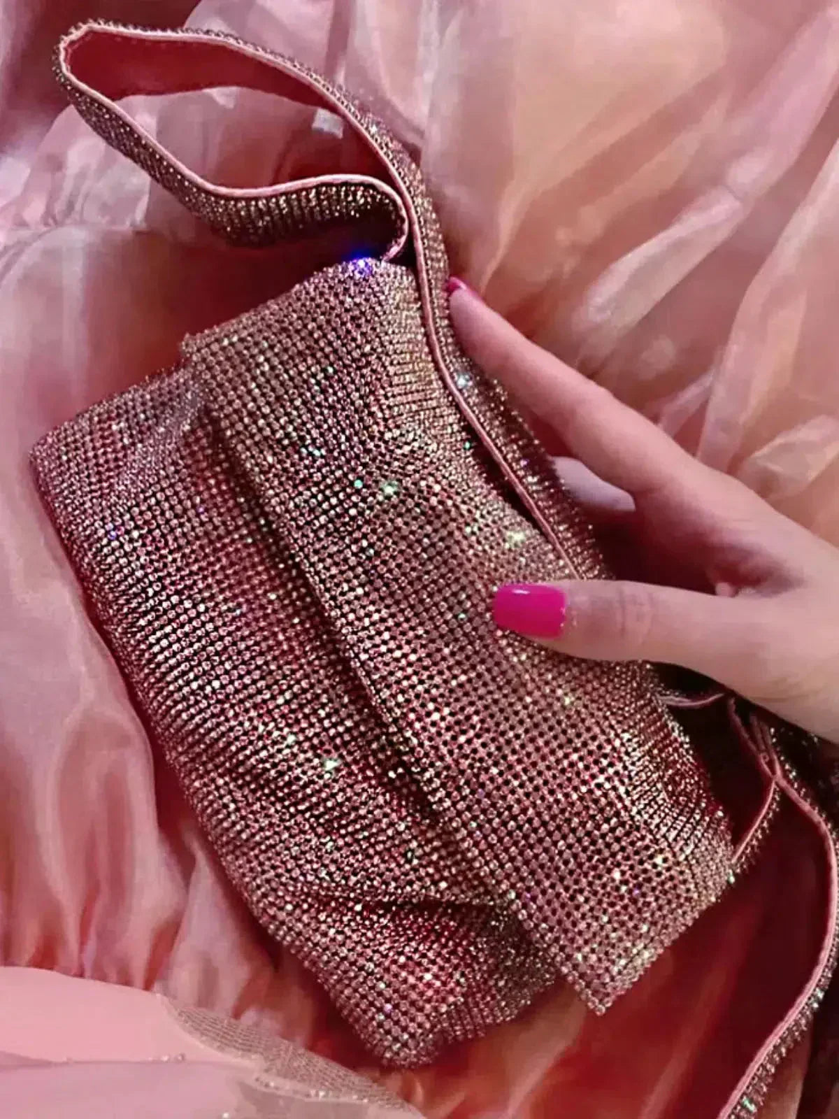 Livia – Fold-over flap – Crystal shoulder bag-15133570990453-Nancy & Mae Savannah