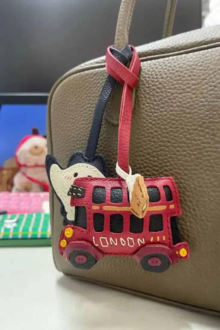 London Bus – Classic design – Bag Charm-15133606871413-Nancy & Mae Savannah