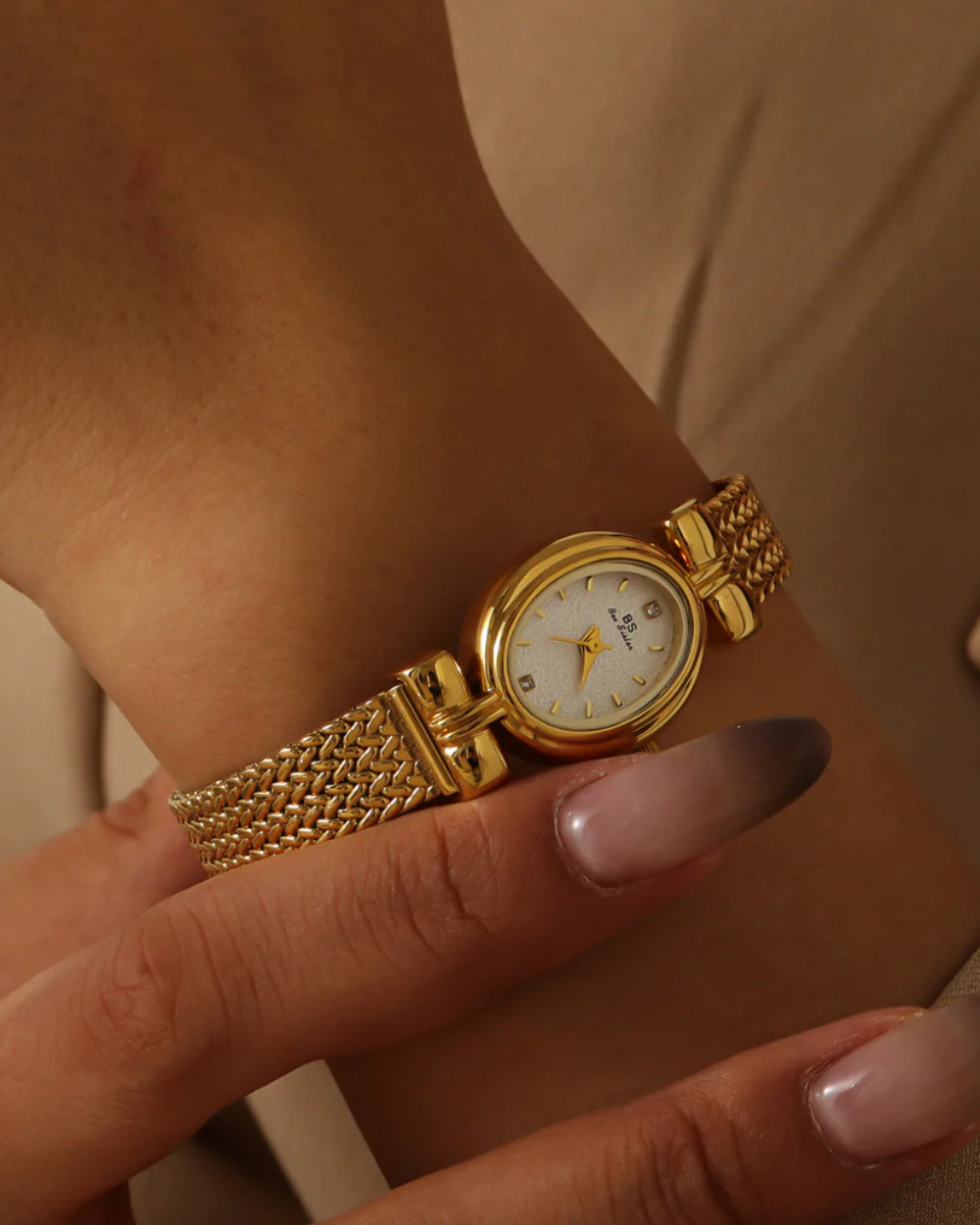 Lucienne – Woven design – Bracelet watch-15233937604981-Nancy & Mae Savannah