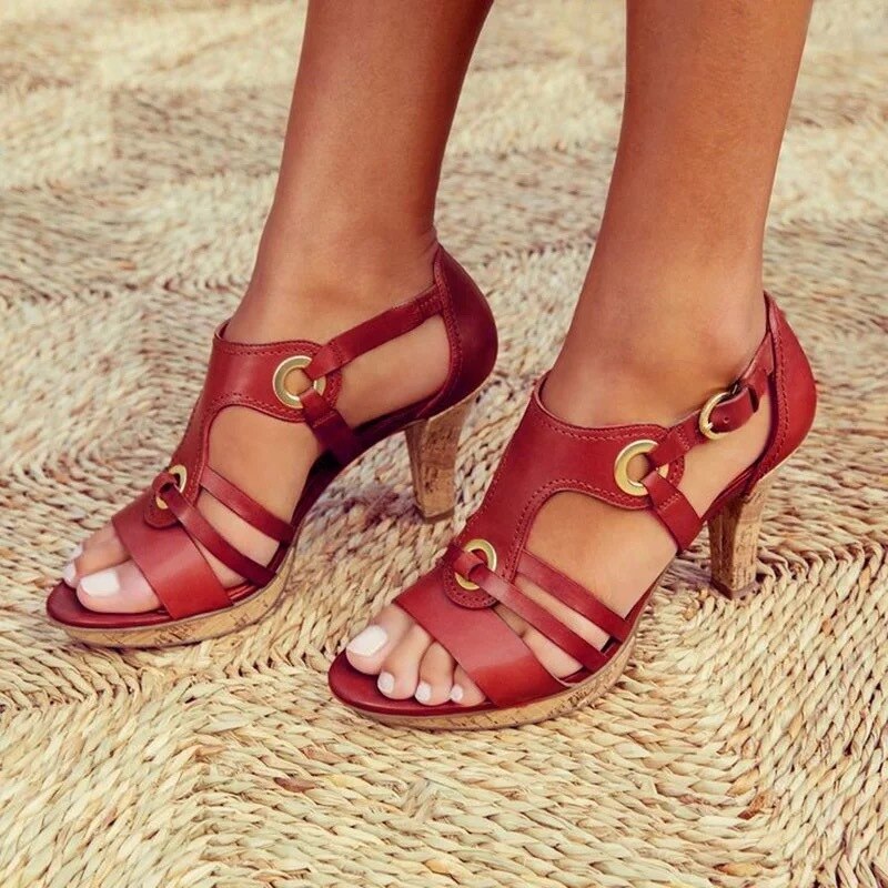 Ludovica - Orthopedic Comfortable Heel Sandal-15547821916533-Mirella Fiore