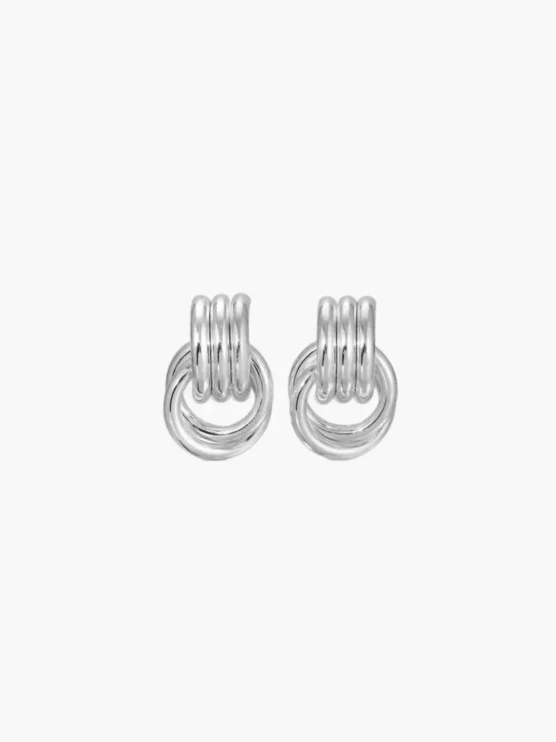 Luisa – Hollow design – Mini hoop earrings-15227778433397-Nancy & Mae Savannah