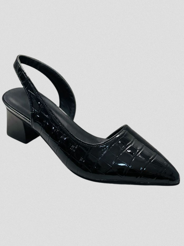 MAE - CROC-EFFECT SLINGBACK HEELS-15549014770037-Mirella Fiore