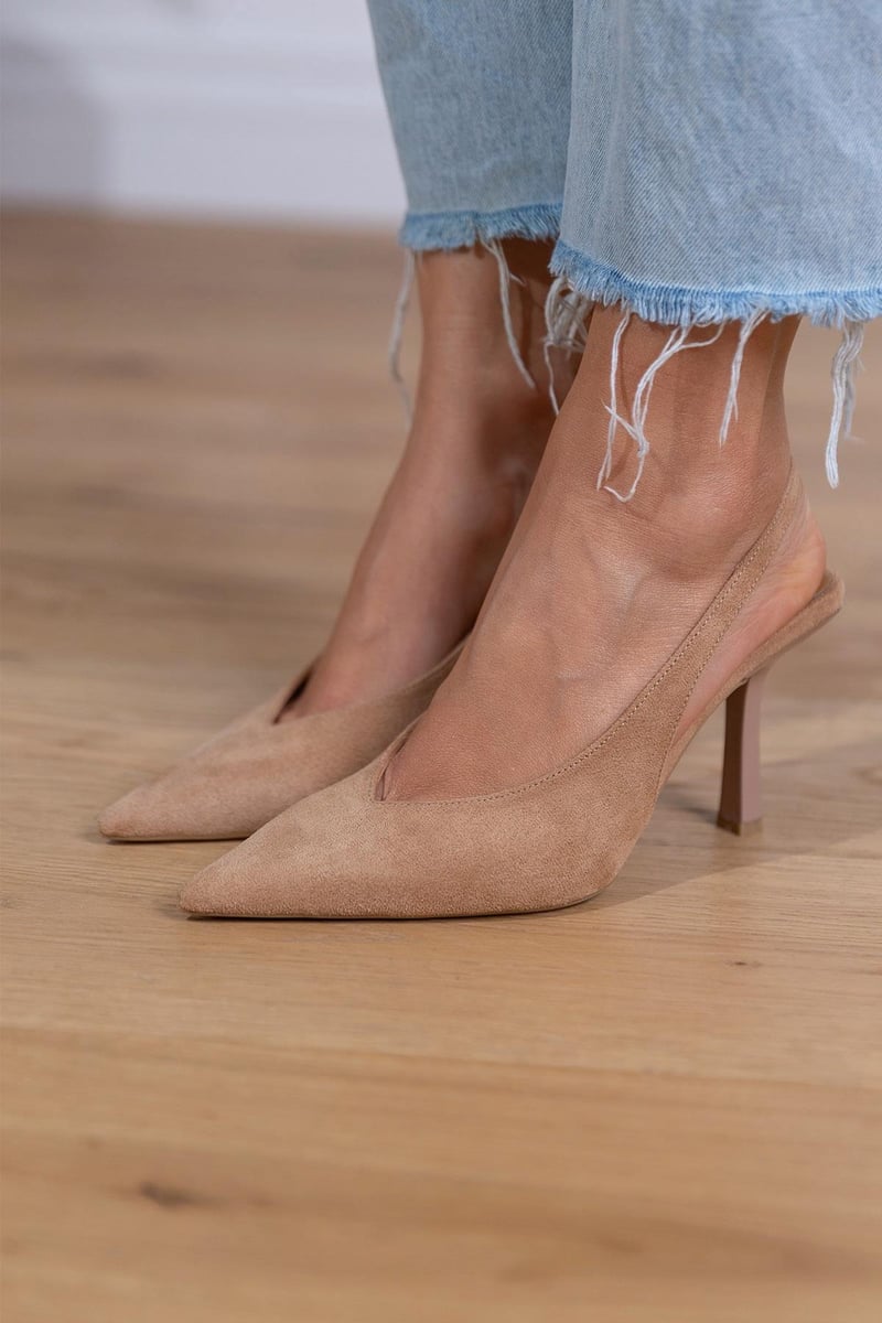 MAIA - SUEDE SLINGBACK HEELS-15553865777525-Mirella Fiore