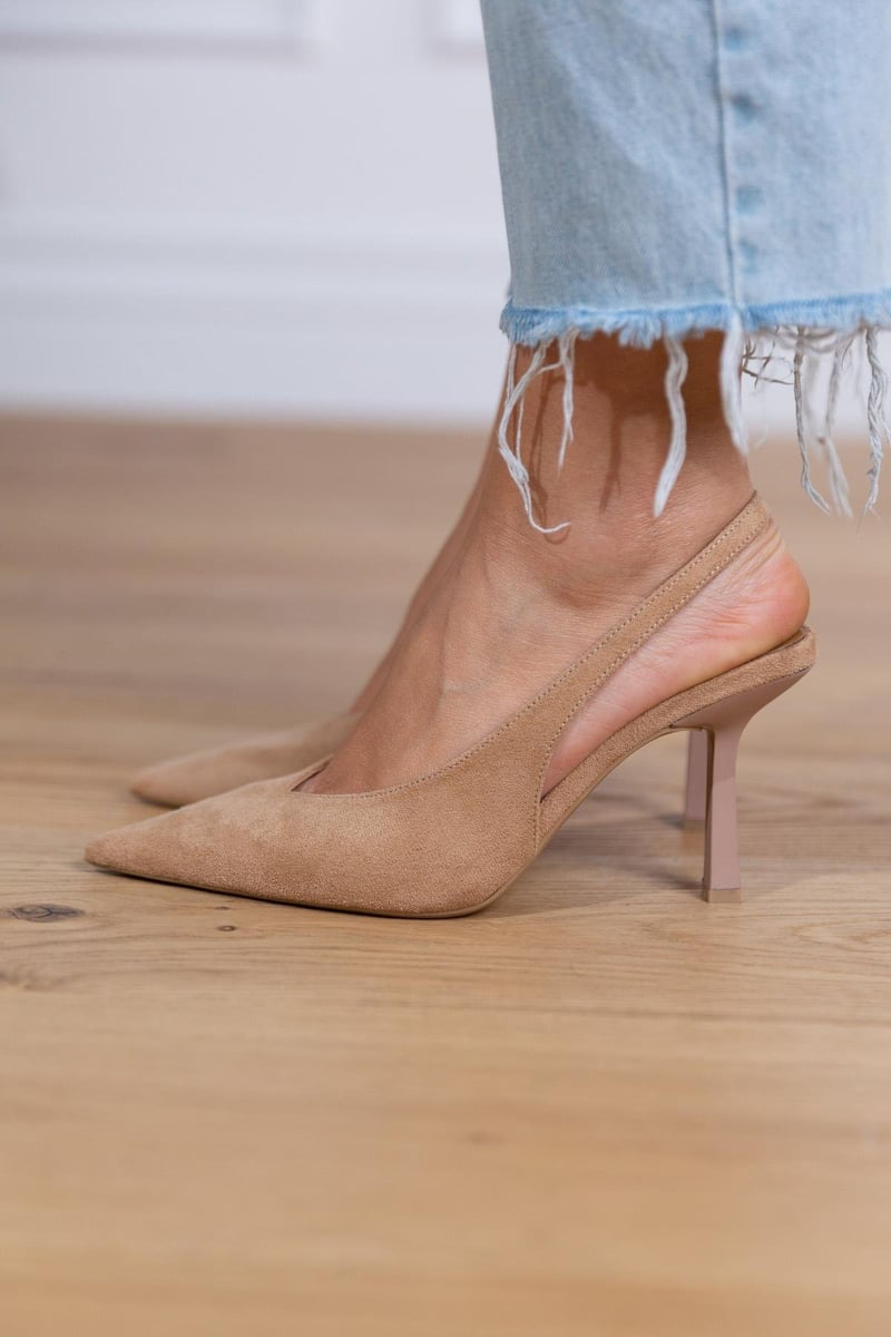 MAIA - SUEDE SLINGBACK HEELS-15553865777525-Mirella Fiore