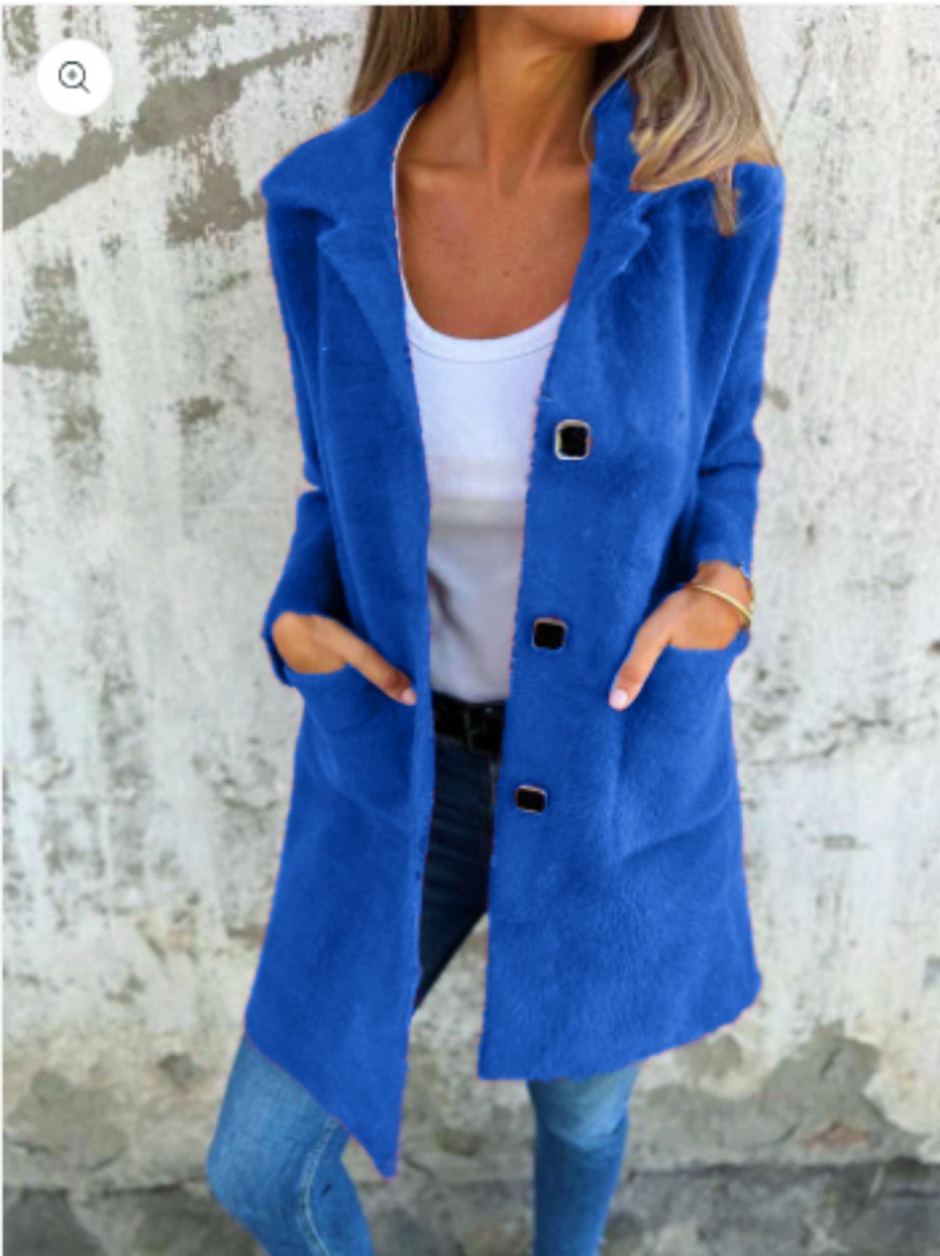 MARCE - Casual Coat with Buttons-15519826116981-Mirella Fiore