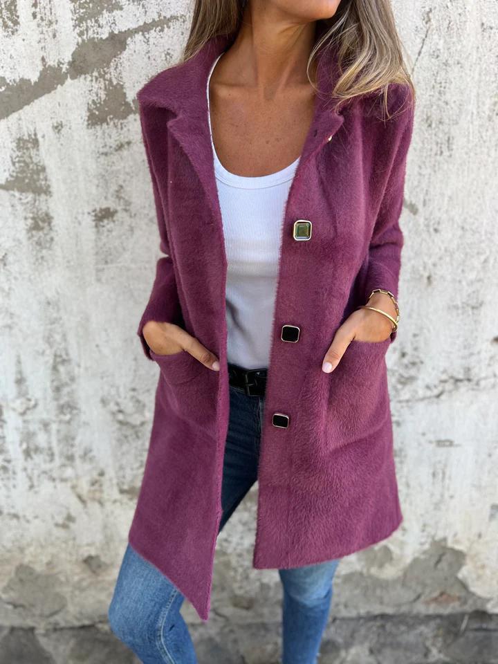 MARCE - Casual Coat with Buttons-15519826116981-Mirella Fiore
