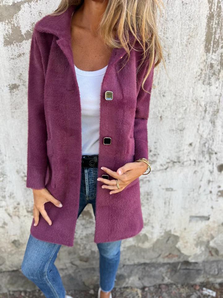 MARCE - Casual Coat with Buttons-15519826116981-Mirella Fiore