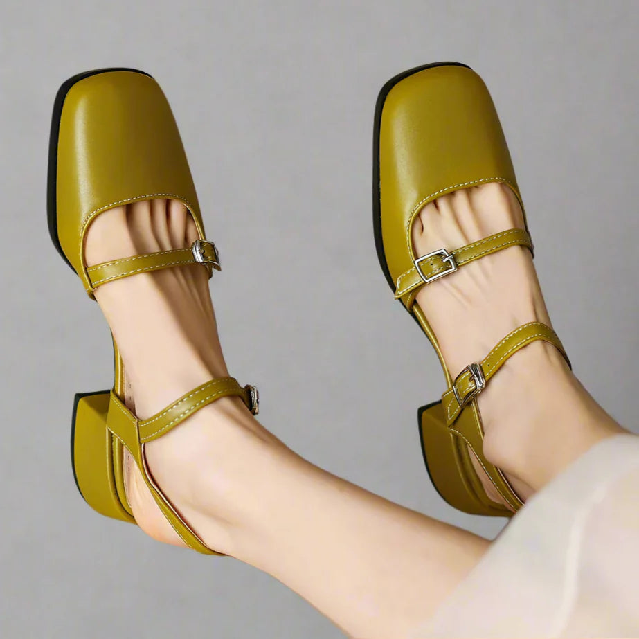 MARCELINA - DOUBLE-BUCKLE HEELS-15560645935477-Nancy & Mae Savannah