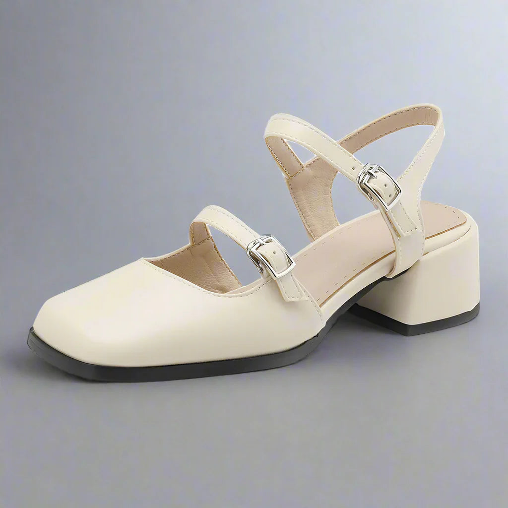 MARCELINA - DOUBLE-BUCKLE HEELS-15560645935477-Nancy & Mae Savannah