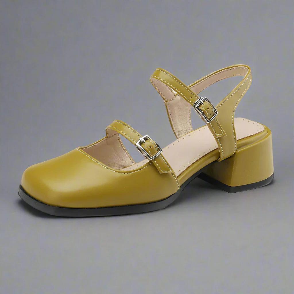 MARCELINA - DOUBLE-BUCKLE HEELS-15560645935477-Nancy & Mae Savannah