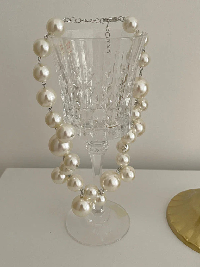 MARIA - BOLD PEARL NECKLACE-15549015589237-Mirella Fiore