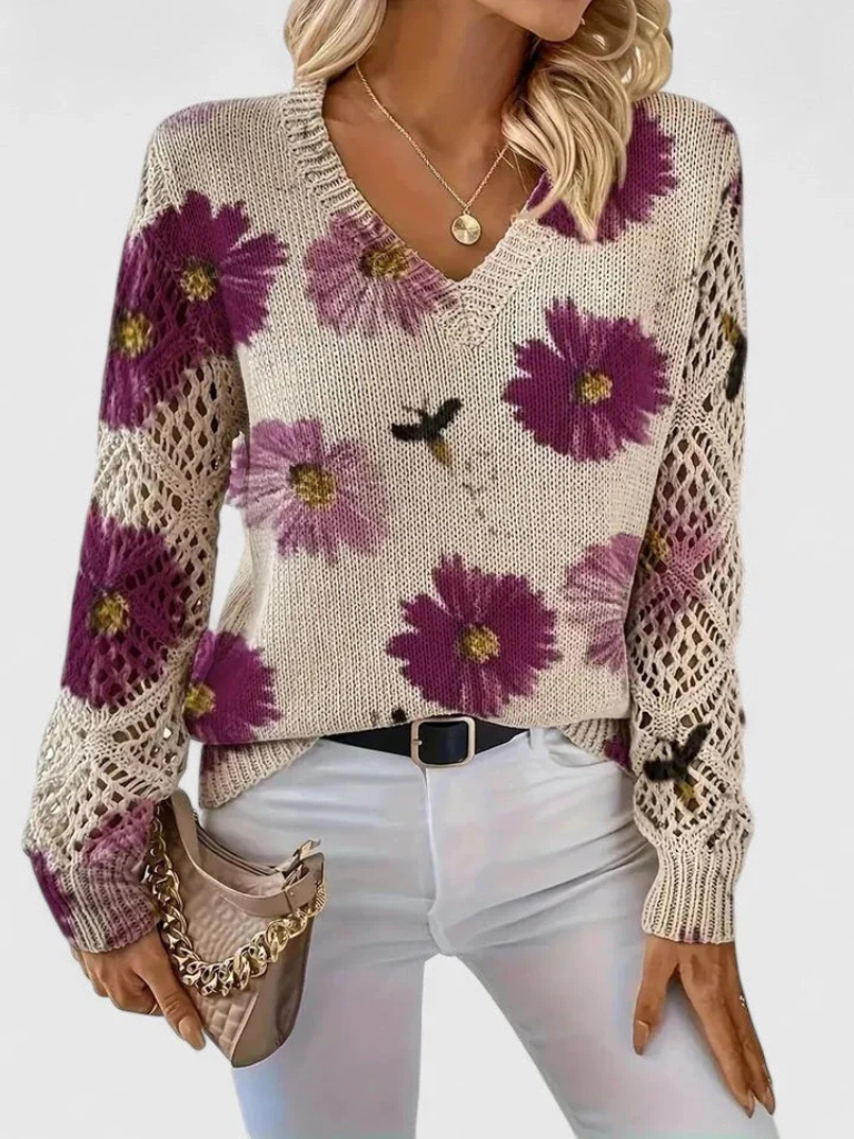 MARIBELLE - BLOOM SWEATER-15549015425397-Nancy & Mae Savannah