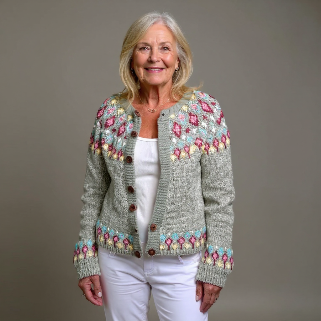 Madeline - Vintage Icelandic Cardigan-15531113382261-Mirella Fiore