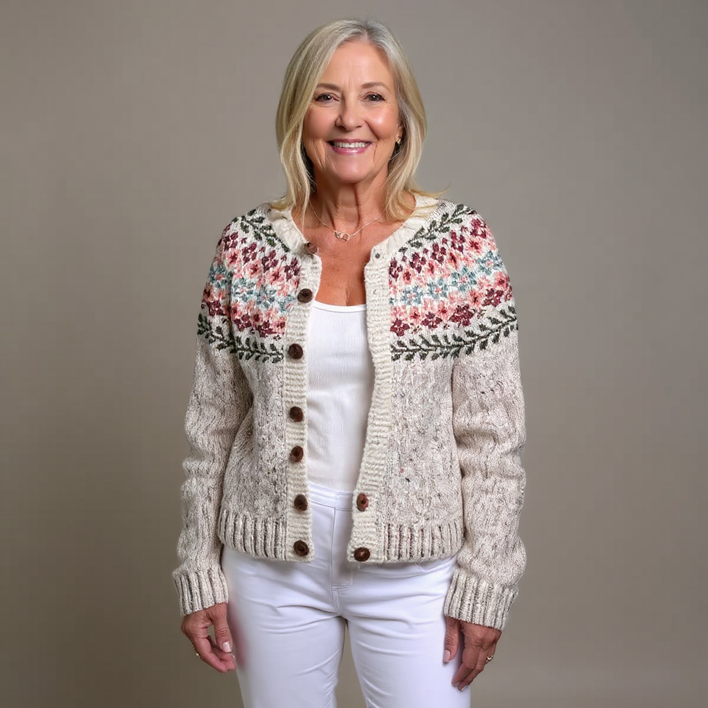 Madelyne - Vintage Icelandic Cardigan-15531112366453-Nancy & Mae Savannah