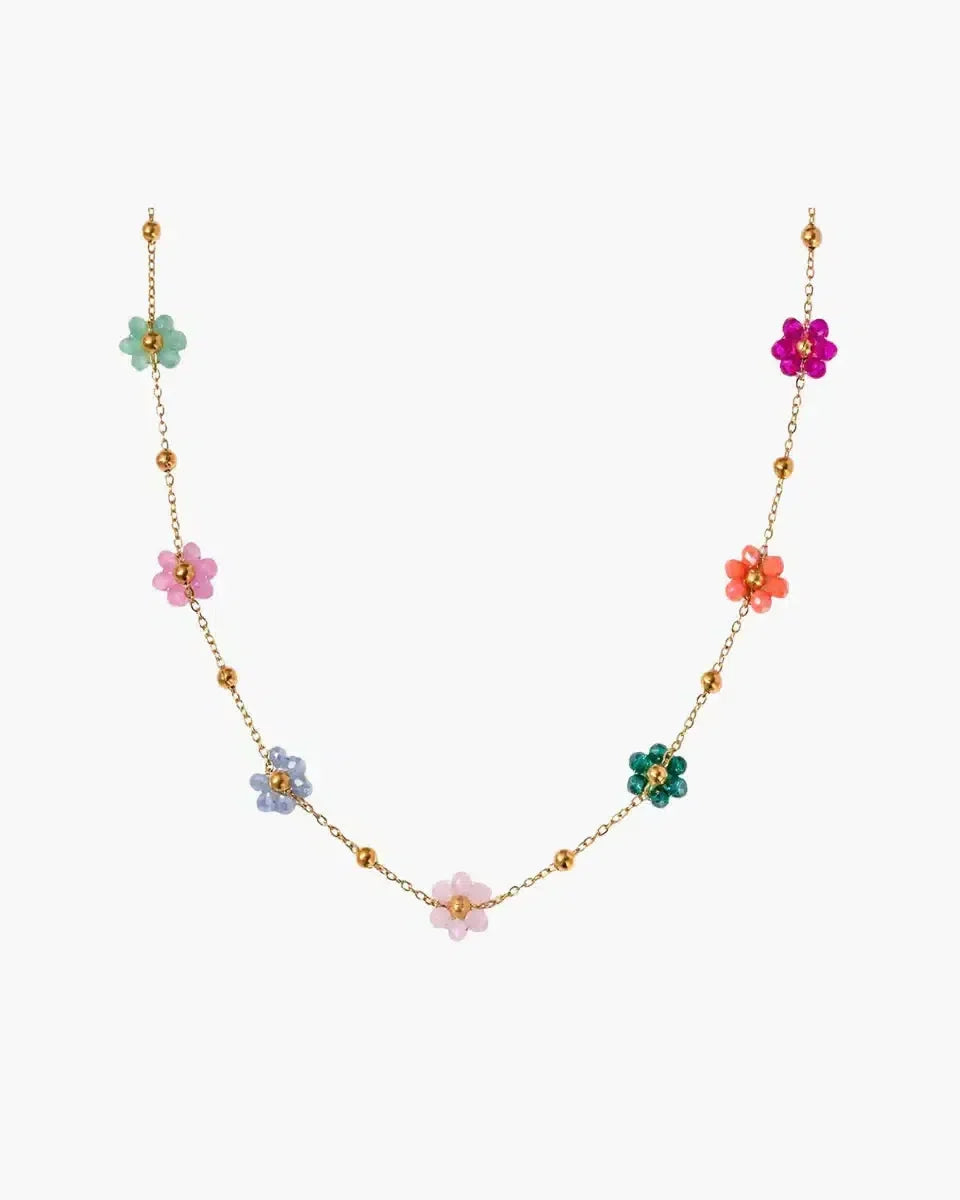 Maevia – Handcrafted floral beads – Flower pendant-15227800060277-Nancy & Mae Savannah