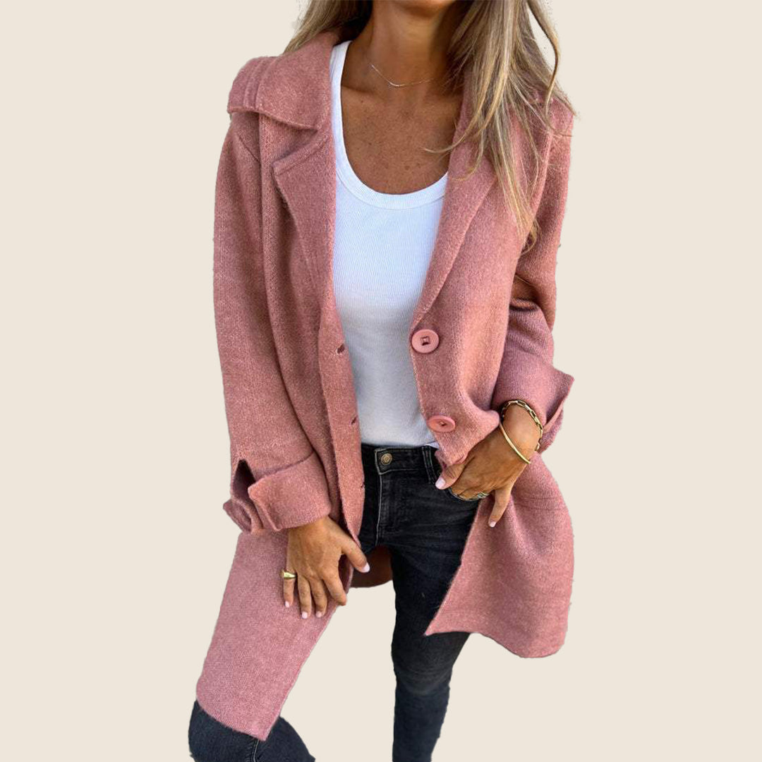 Marcelle - Chic Hooded Coat with Pockets-15550919180661-Mirella Fiore