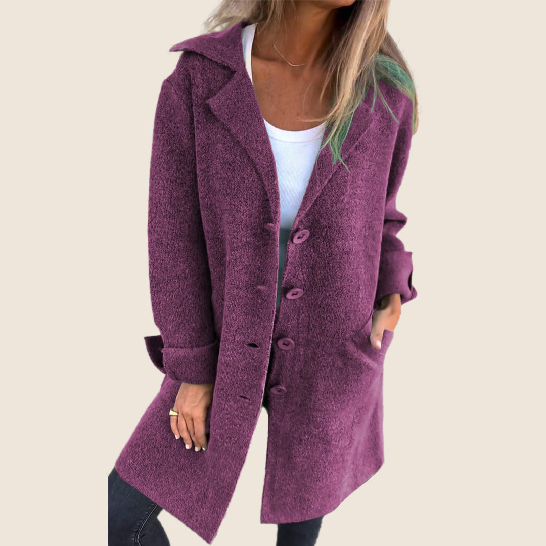 Marcelle - Chic Hooded Coat with Pockets-15550919180661-Mirella Fiore