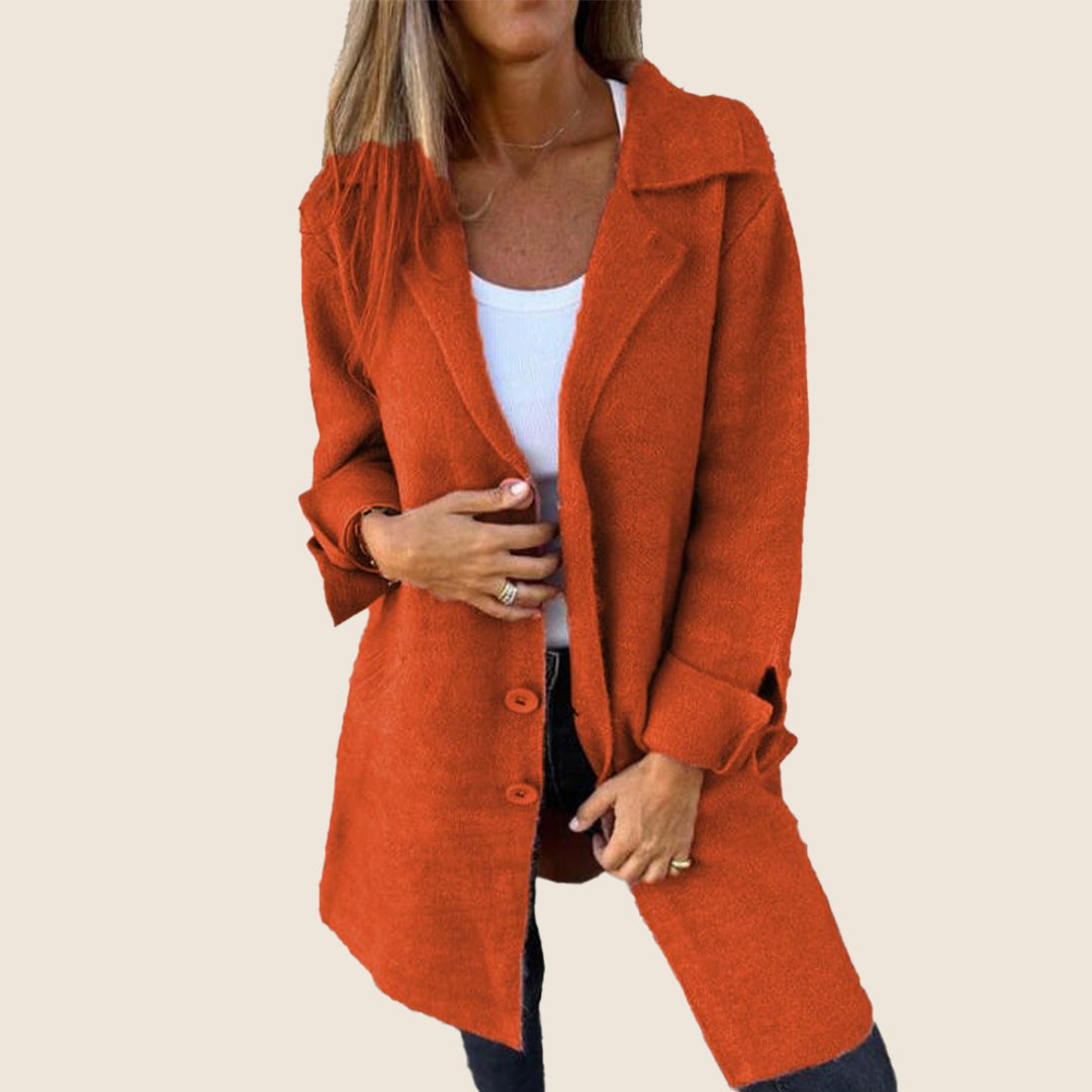 Marcelle - Chic Hooded Coat with Pockets-15550919180661-Mirella Fiore