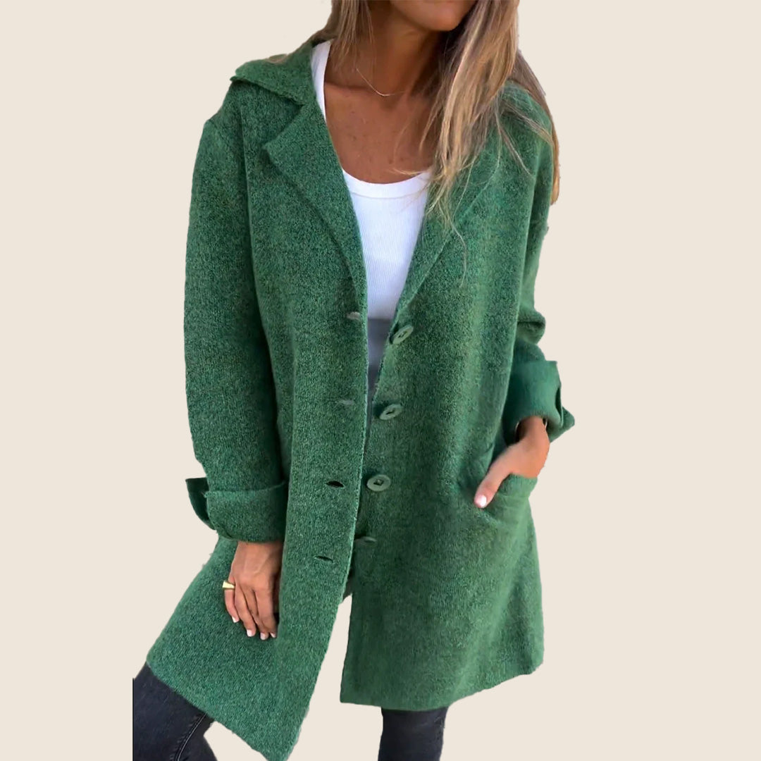 Marcelle - Chic Hooded Coat with Pockets-15550919180661-Mirella Fiore