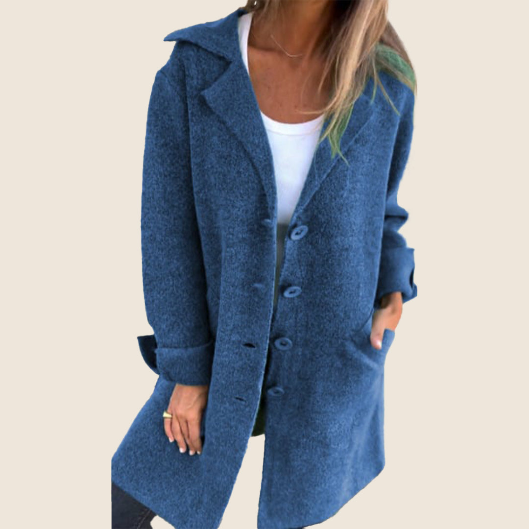 Marcelle - Chic Hooded Coat with Pockets-15550919180661-Mirella Fiore