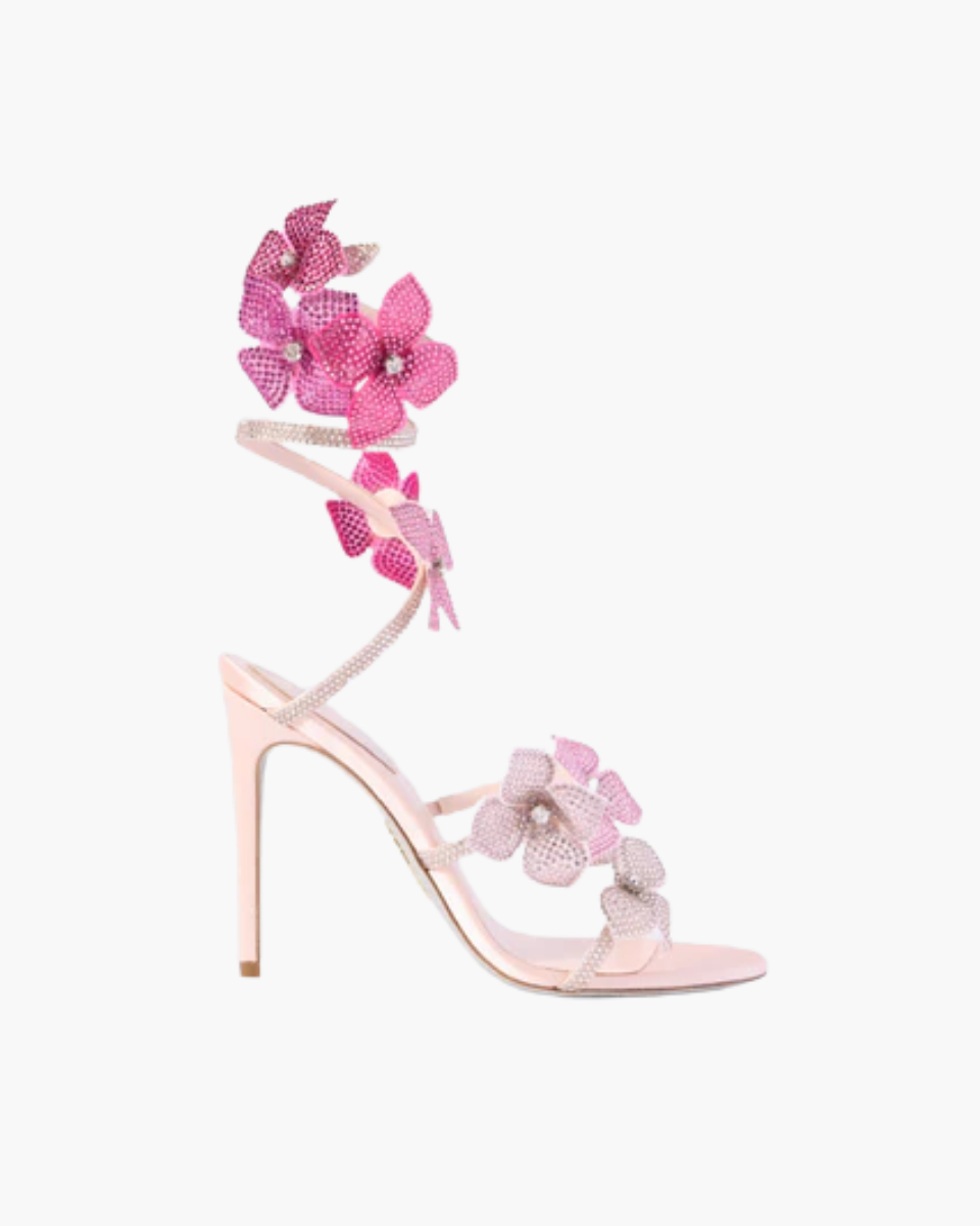 Margeline – Crystal-embellished satin – Floral appliqué heels-15133957325173-Nancy & Mae Savannah
