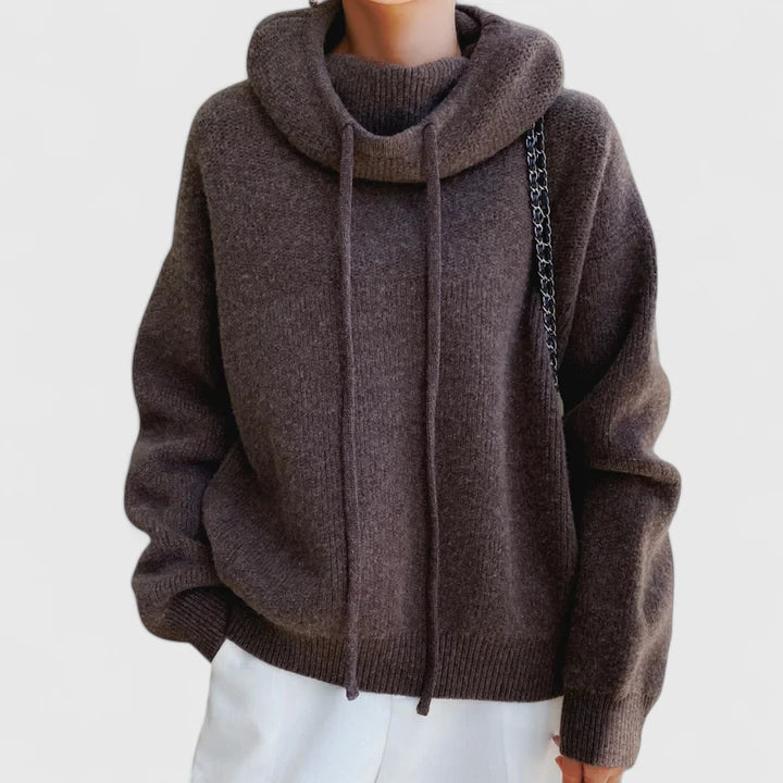 Marie - Cozy Knit Hoodie-15547990344053-Nancy & Mae Savannah