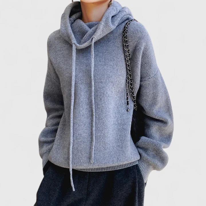 Marie - Cozy Knit Hoodie-15547990344053-Nancy & Mae Savannah