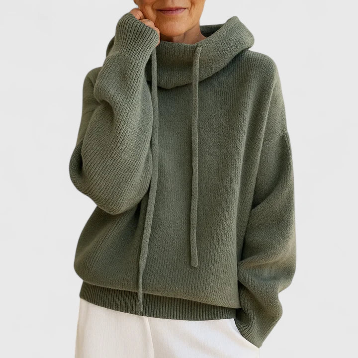Marie - Cozy Knit Hoodie-15547990344053-Nancy & Mae Savannah