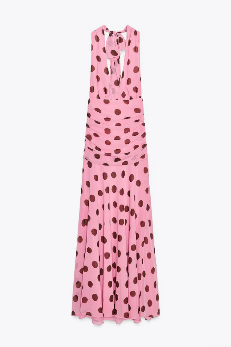 Marivella – Playful elegance – Halterneck maxi dress-15274570219893-Mirella Fiore