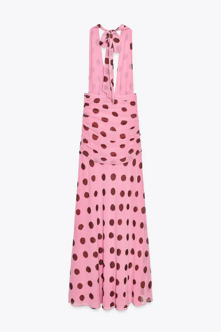 Marivella – Playful elegance – Halterneck maxi dress-15274570219893-Mirella Fiore