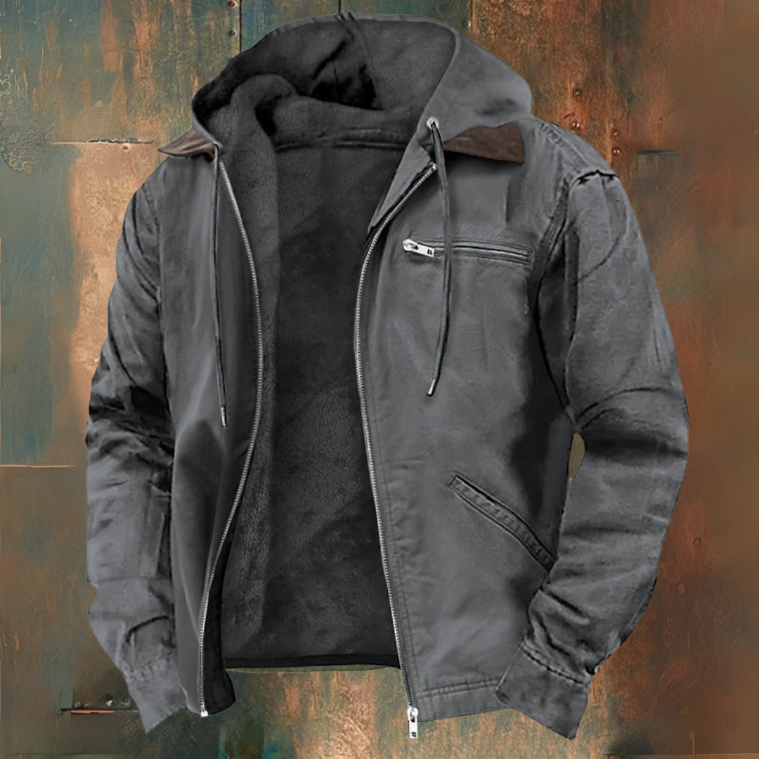 Mark - Hooded Sweat Jacket with Zip-15552184451445-Mirella Fiore