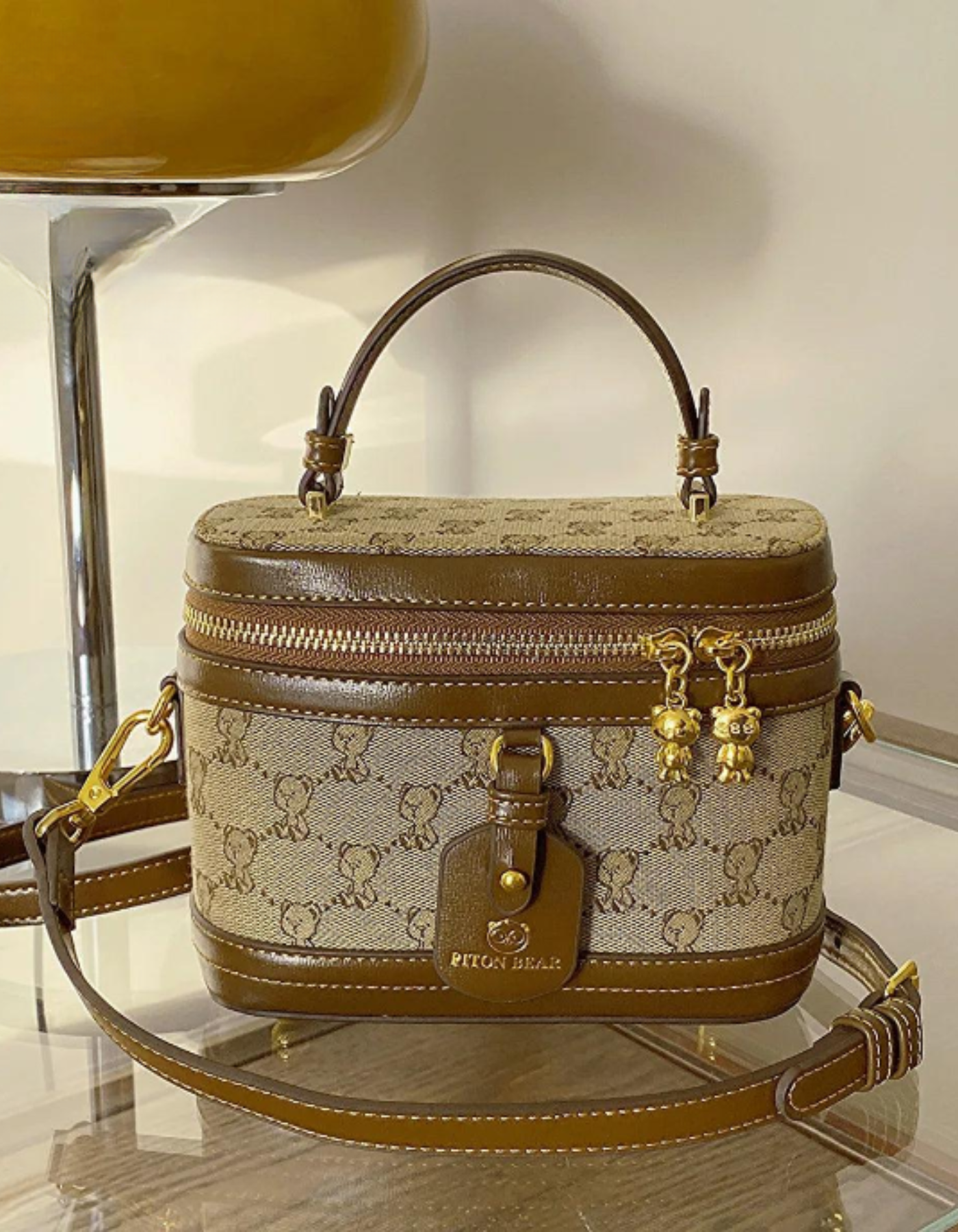 Maronette – Embellished bunny charm – Crossbody handbag-15209173549429-Mirella Fiore