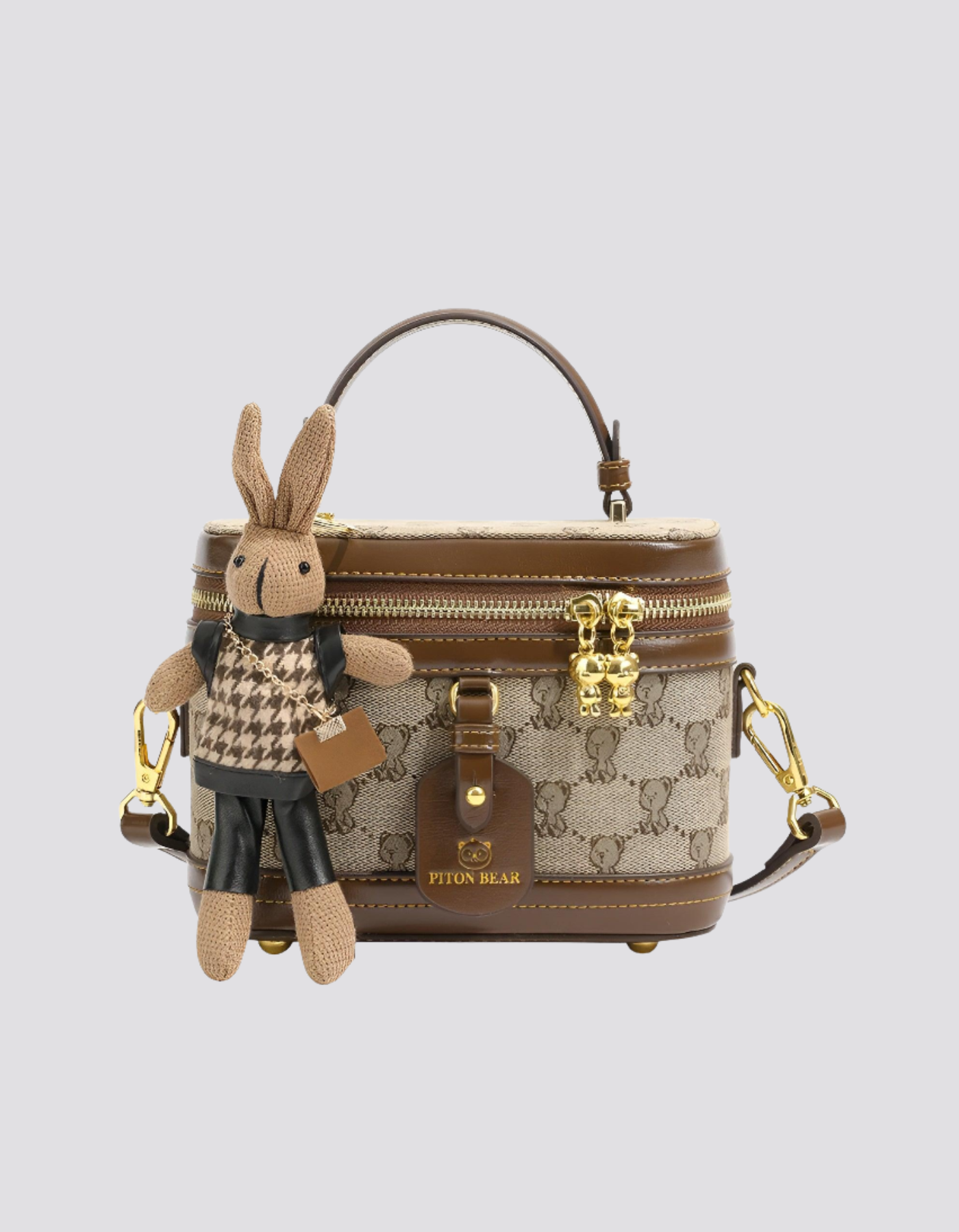 Maronette – Embellished bunny charm – Crossbody handbag-15209173549429-Mirella Fiore