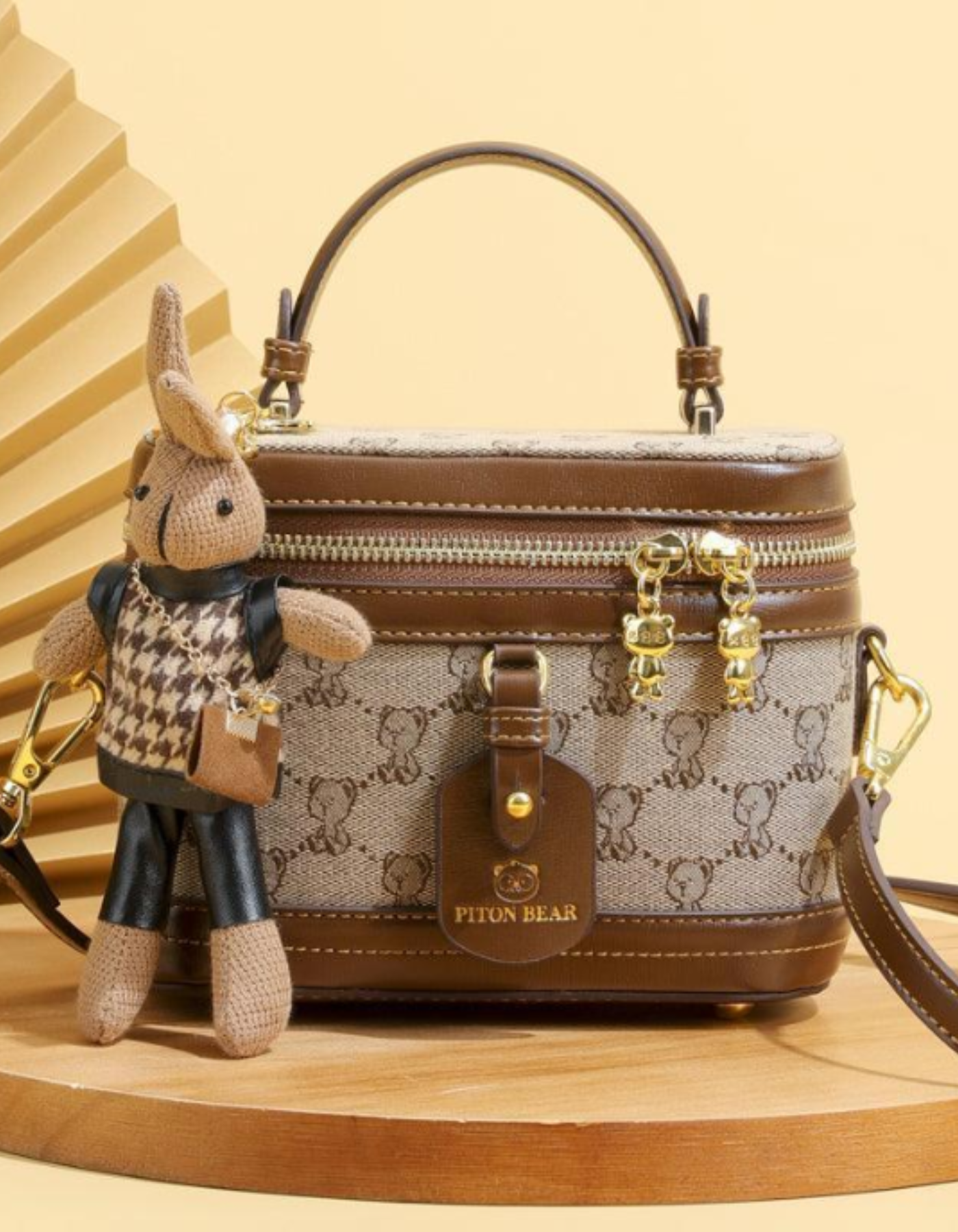 Maronette – Embellished bunny charm – Crossbody handbag-15209173549429-Nancy & Mae Savannah