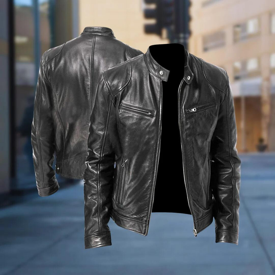 Marvin Vegan Leather Jacket-15553975845237-Mirella Fiore