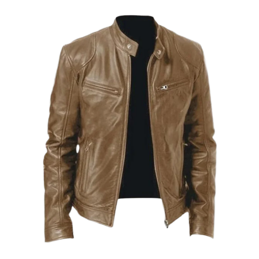 Marvin Vegan Leather Jacket-15553975845237-Mirella Fiore