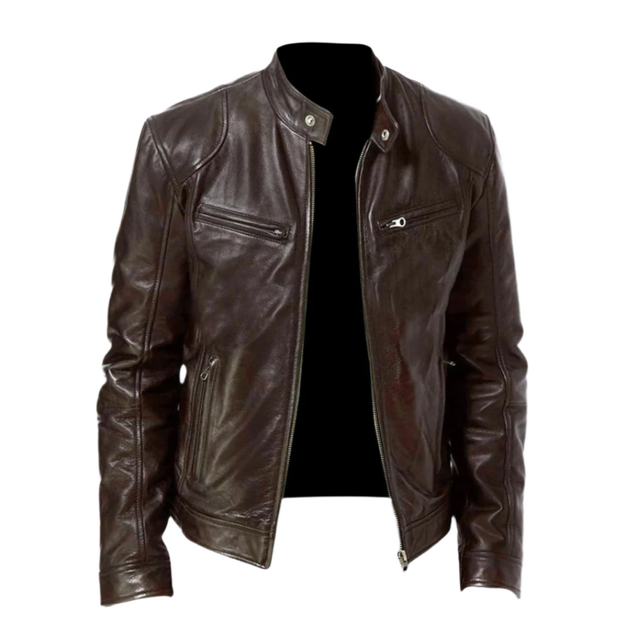 Marvin Vegan Leather Jacket-15553975845237-Mirella Fiore