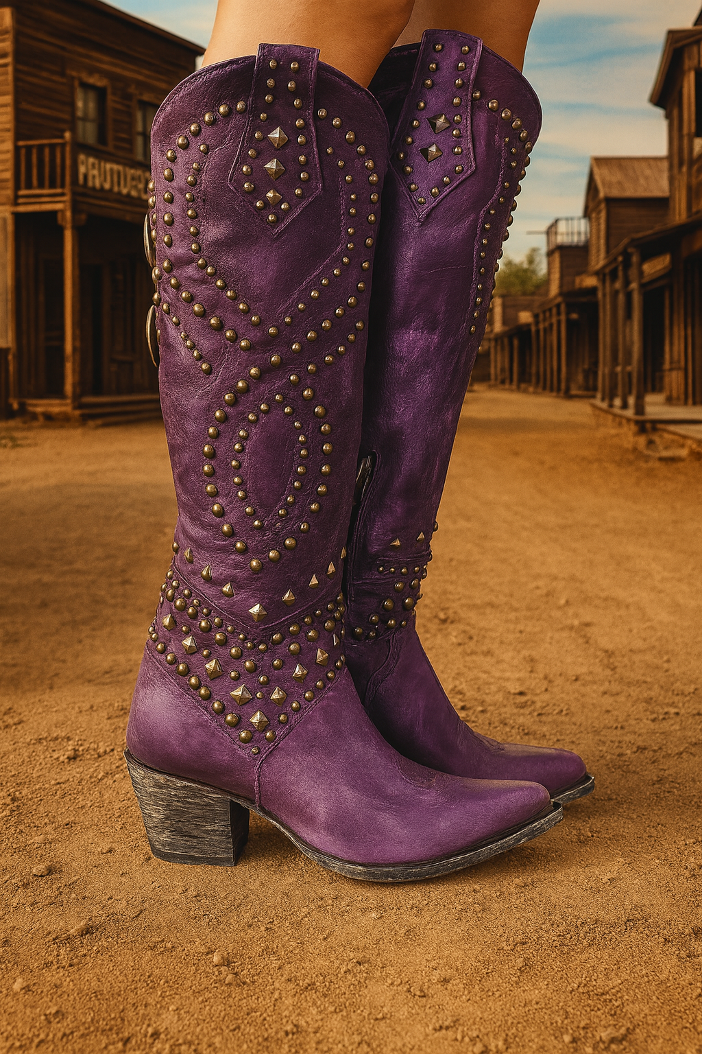 Mary - High Western Boots-15553238368629-Mirella Fiore