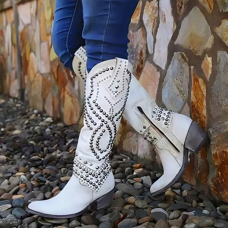 Mary - Western Knee-High Boots-15550871699829-Nancy & Mae Savannah