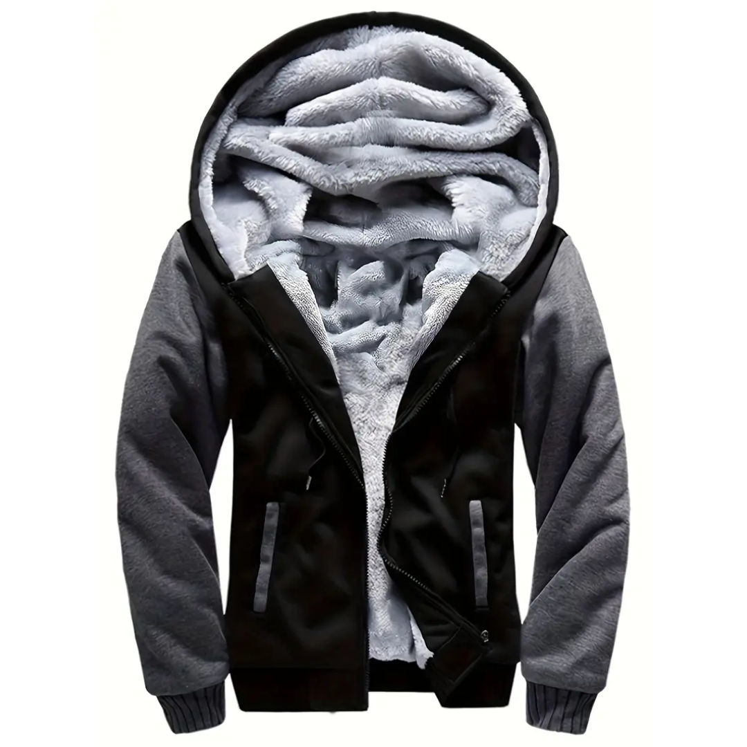 Matthew | Warm Fleece Hooded Jacket-15553982726517-Nancy & Mae Savannah