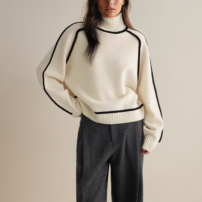 Maureen - Couture Turtleneck Jumper-15518866899317-Mirella Fiore