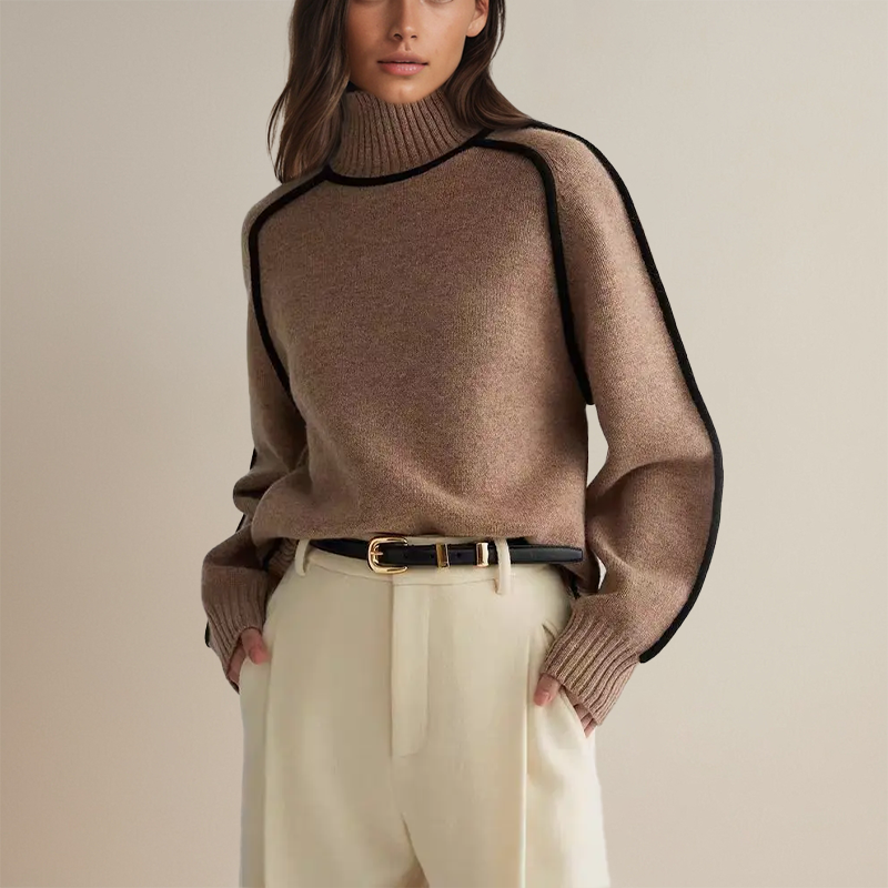 Maureen - Couture Turtleneck Jumper-15518866899317-Mirella Fiore
