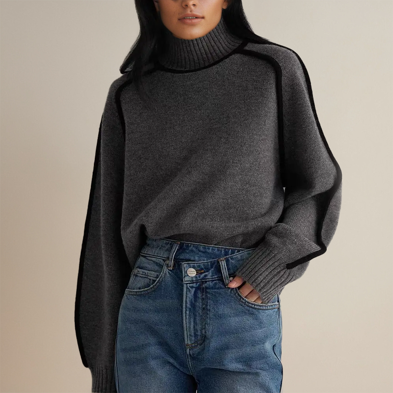 Maureen - Couture Turtleneck Jumper-15518866899317-Mirella Fiore