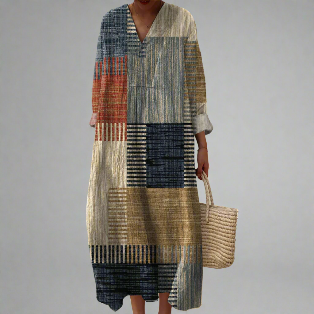 Megan - Earthy Maxi Dress-15543804592501-Mirella Fiore
