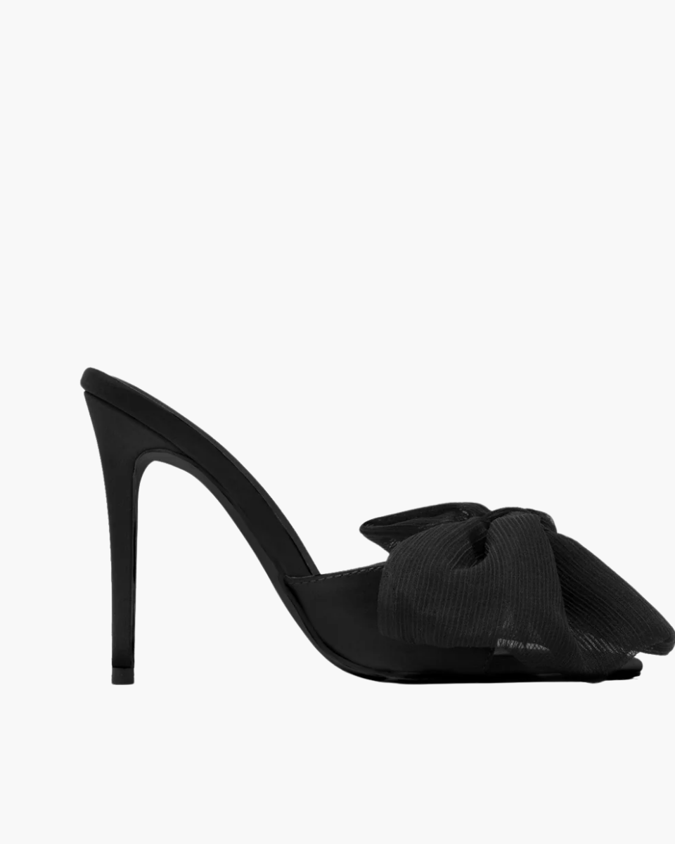 Melodia – Slip-on design – Oversized bow mule heels-15133991338357-Nancy & Mae Savannah